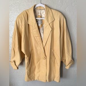 Womens Continental Leather Fashions Lambskin Leather Shammy BOXY 80s Super SOFT